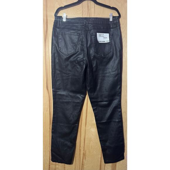1822 Denim Black Jeans/Pants Size 14/32 NWT - Picture 2 of 2